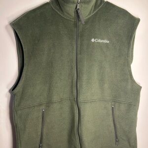 Columbia Olive Fleece Vest